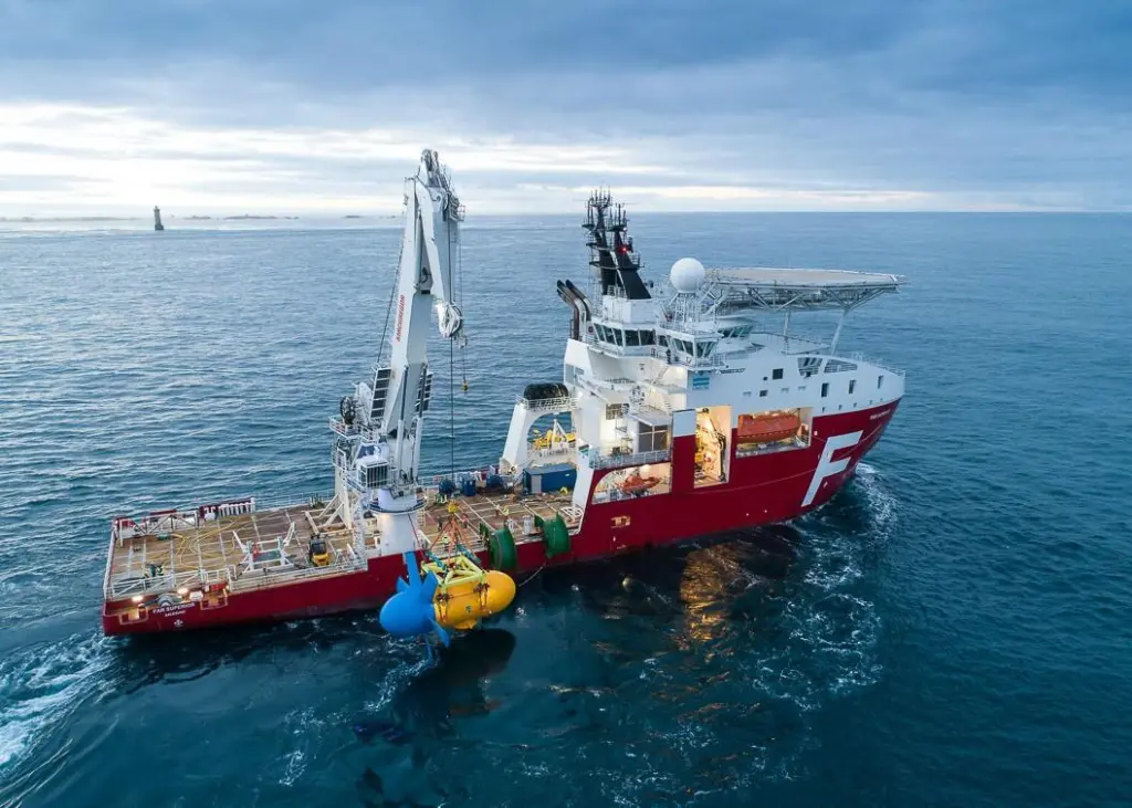 Sabella and QOS Energy have joined forces to improve monitoring at the Ushant tidal energy project Photo: Sabella