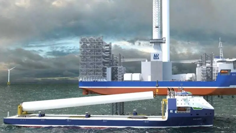 Neptun's  'Blue Azurit' design allows wind turbine manufacturers to produce full length welded towers ready for installation