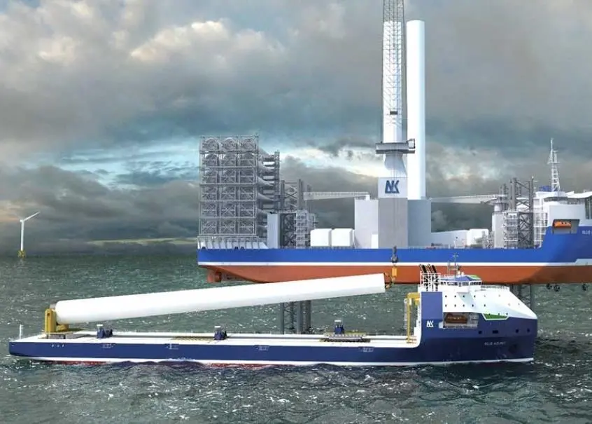 Neptun's  'Blue Azurit' design allows wind turbine manufacturers to produce full length welded towers ready for installation