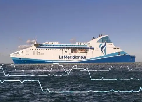 The 'Piana' is a ro-pax ferry that travels between Marseille and Corsica
