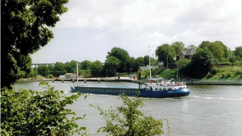 Kiel Canal: busy but still green -with new eco ferries (Photo: Tom Todd)