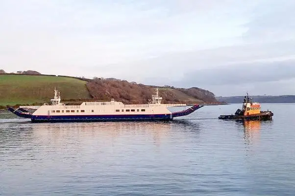 Jenkins Marine deployed its tug 'Handfast' for the tow to Falmouth (Jenkins Marine)