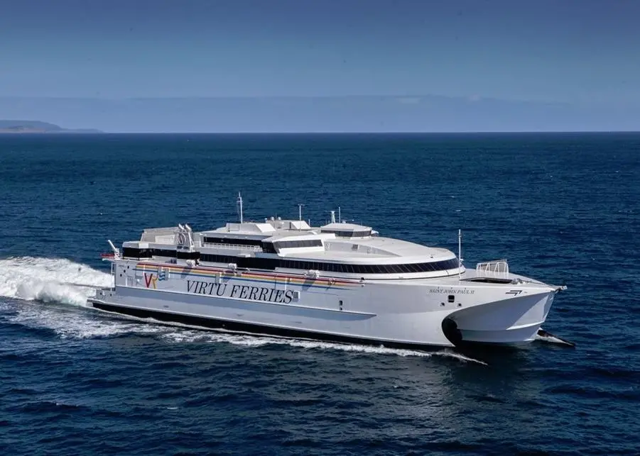 'Saint John Paul II' achieved speeds in excess of 38 knots running at 85 percent power