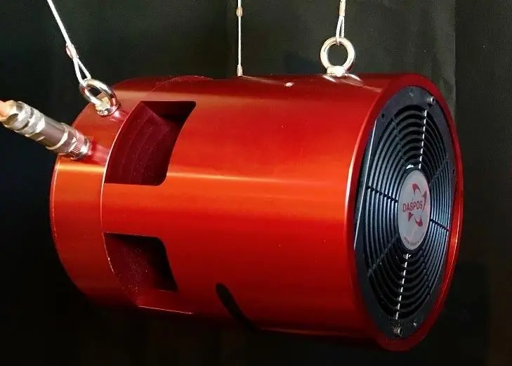 LAS-10, is based on a very large amount of air flow, up to 10,000 litres per minute