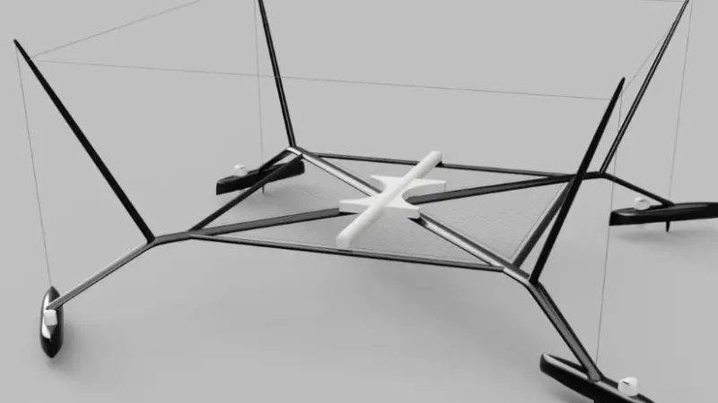 Each of the hulls rotates independently for very quick changes in direction