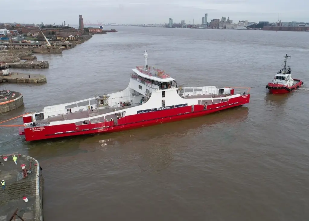 The vessel will officially join the fleet on arrival in Southampton, and enter service in May,