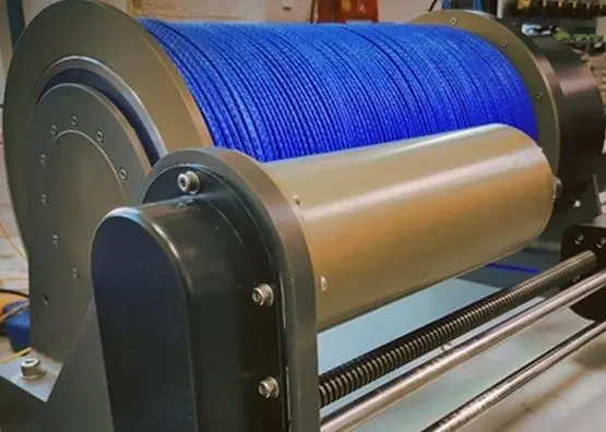 The winch has 200m drum capacity using 3mm diameter dyneema