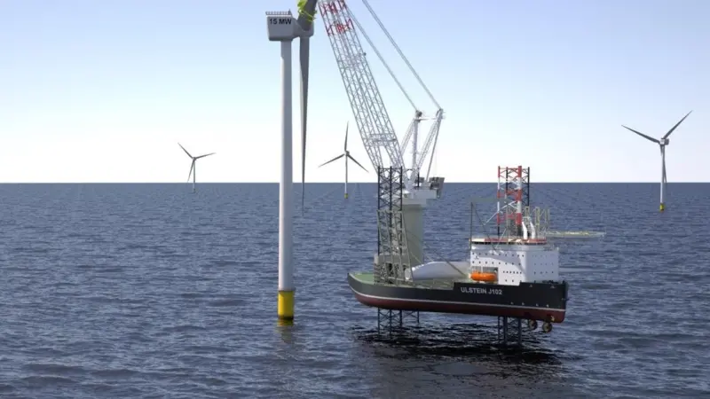 J102 design will allow contractors to efficiently carry and install 4 x 15MW wind turbines per round trip