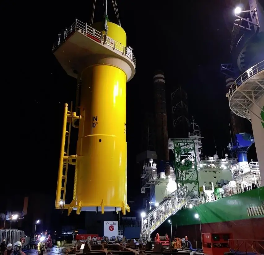 ALE discharging the final TP onto the installation vessel, UK