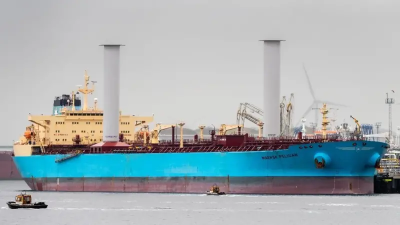 Norsepower solution aboard Maersk Pelican LR2 tanker