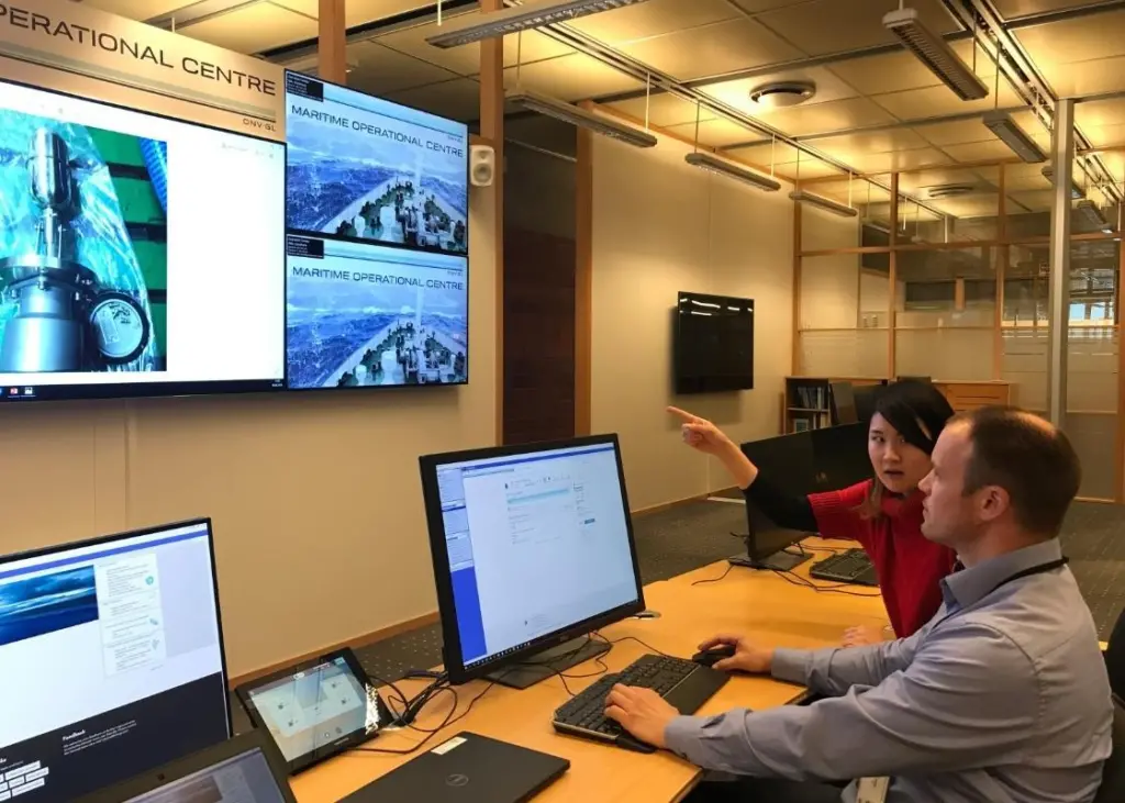 The Maritime Operational Centre in Høvik, from where remote surveys are being carried out