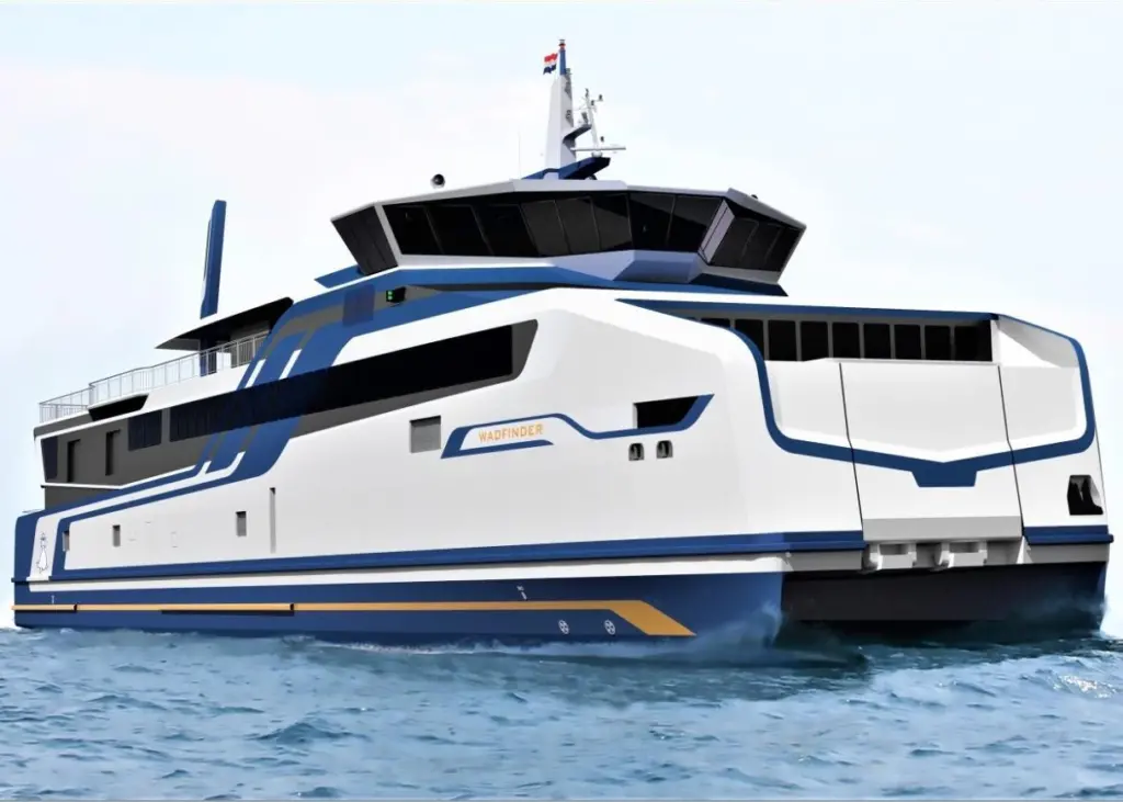 Doeksen's two new 70 metre-long catamarans have been fitted with MTU's new 16-cylinder Series 4000 gas engines