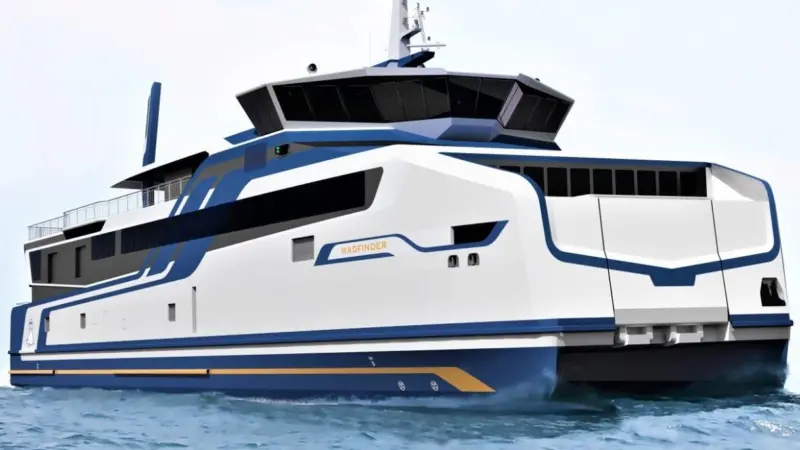 Doeksen's two new 70 metre-long catamarans have been fitted with MTU's new 16-cylinder Series 4000 gas engines