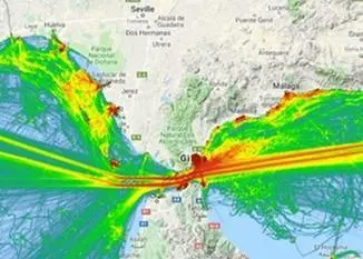 EMODnet vessel density map