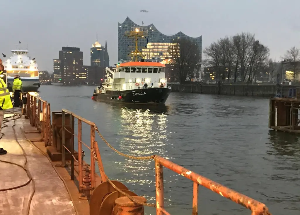Capella docking at Norderwerft for class and overhaul work (Photo: Broers).