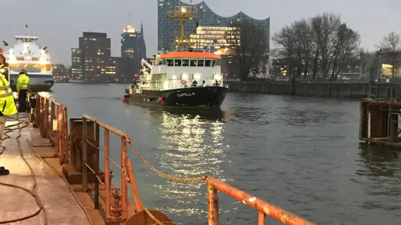 Capella docking at Norderwerft for class and overhaul work (Photo: Broers).
