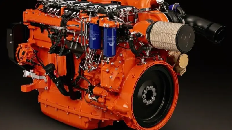 Scania's six-cylinder, 13-litre DI13M