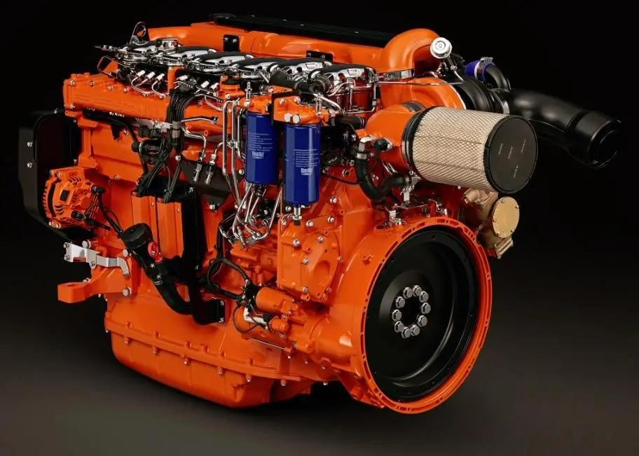 Scania's six-cylinder, 13-litre DI13M