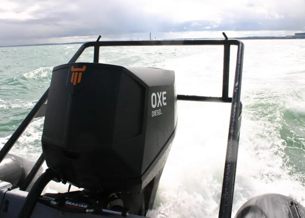 Feel underway was more like a diesel inboard than a petrol outboard
