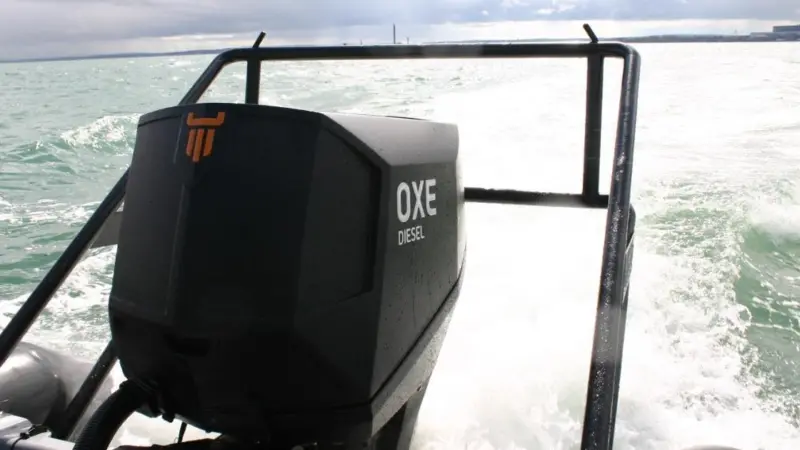 Feel underway was more like a diesel inboard than a petrol outboard