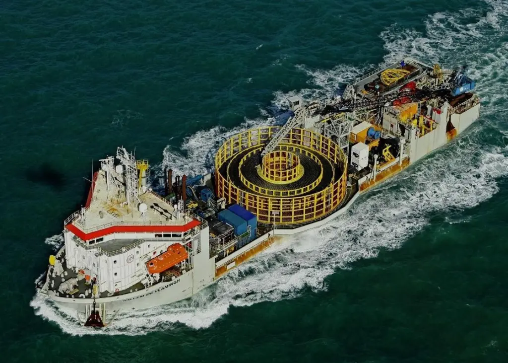 Jan De Nul’s cable laying vessel ‘Willem de Vlamingh’