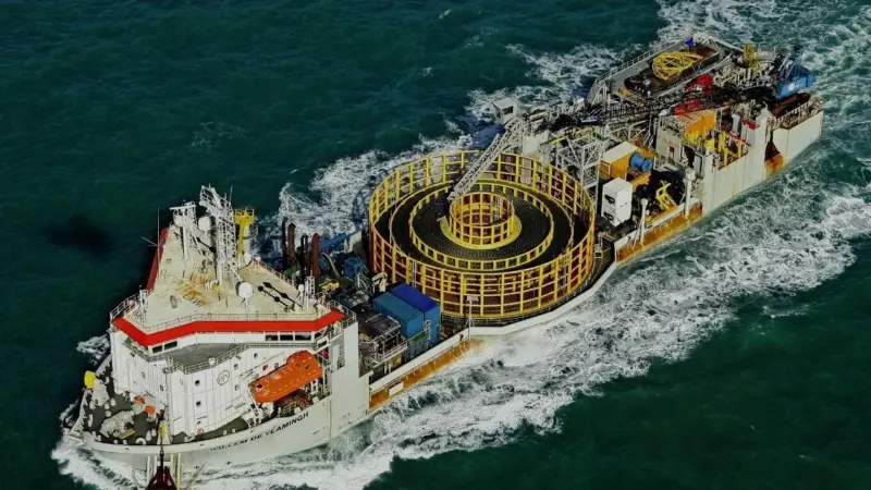 Jan De Nul’s cable laying vessel ‘Willem de Vlamingh’