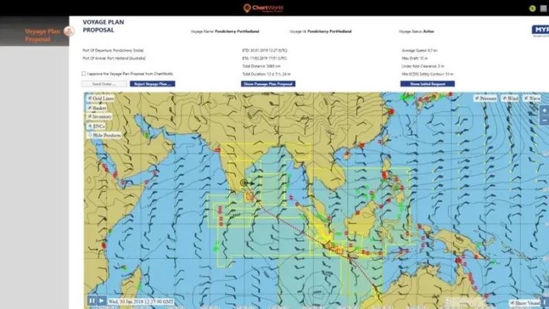 MyRA reduces the burden of manually having to collect, verify, and input a vast array of data into voyage plans