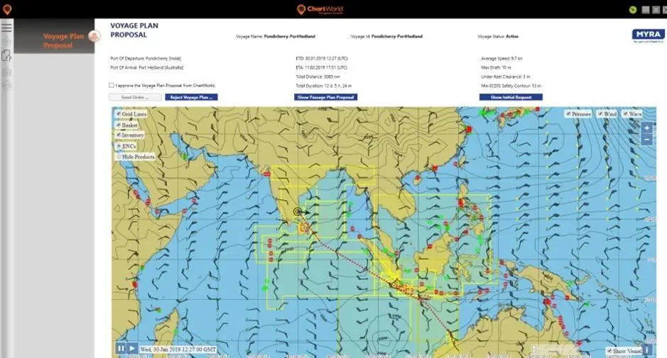 MyRA reduces the burden of manually having to collect, verify, and input a vast array of data into voyage plans