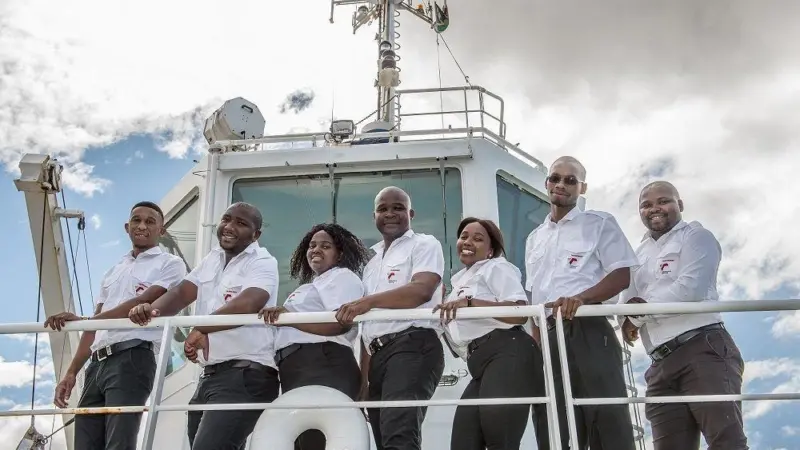 Seven of the Transnet cadets training to be tug masters in South Africa (Rnet)