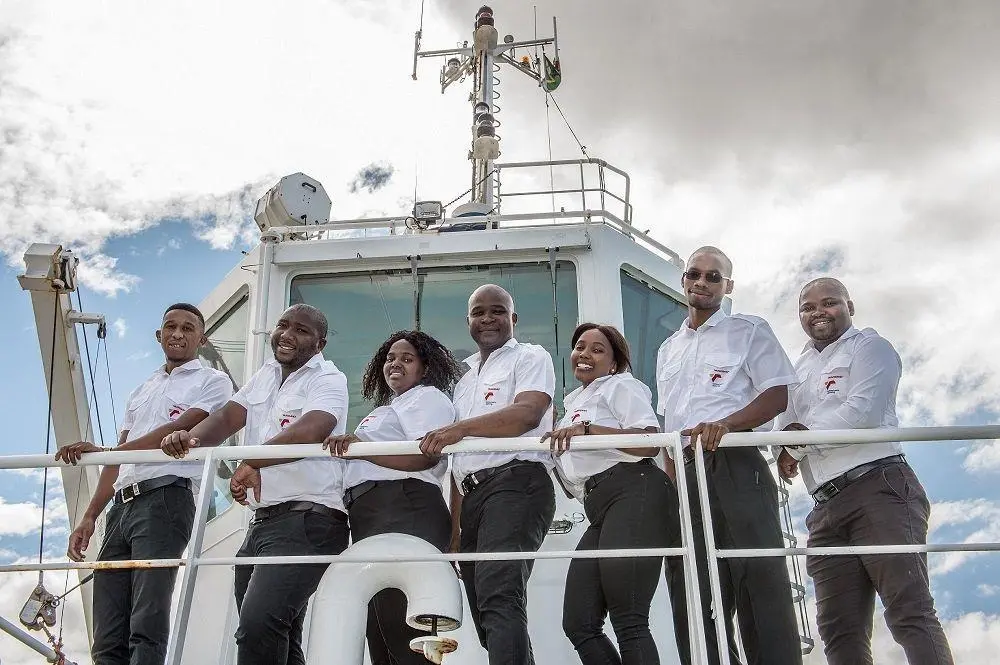 Seven of the Transnet cadets training to be tug masters in South Africa (Rnet)