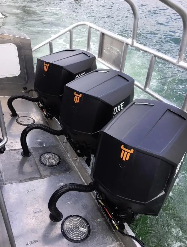 An OXE 150HP uses up to 45% less fuel than a modern 150HP 4-Stroke outboard