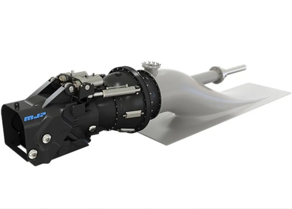 MJP 750 CSU Waterjet is constructed from duplex stainless-steel and features all inboard hydraulics