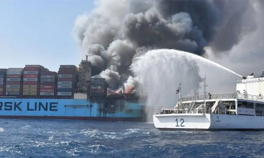 The Indian Coast Guard were quick to respond to 'Maersk Honam' (Seatrade Maritime News)