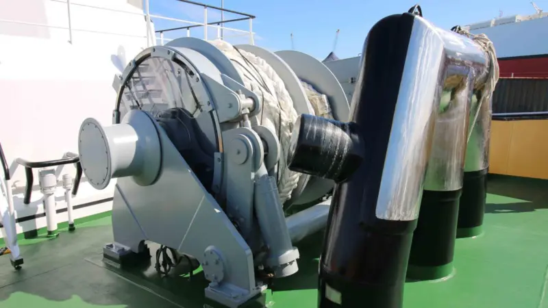 DMC's range includes shiphandling towing winches (Peter Barker)