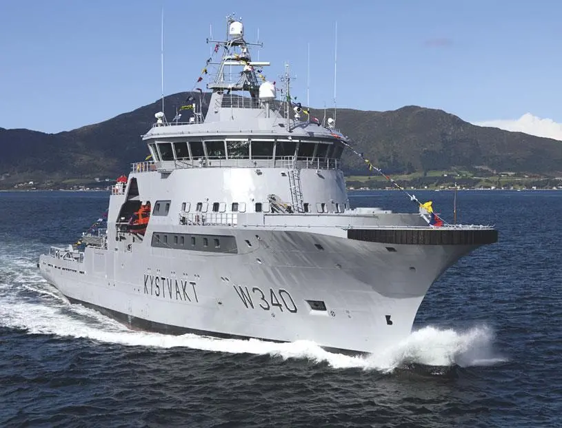 'KV Barentshav' was one of two Norwegian Coast Guard vessels involved in the trial (Marintint Magasin)