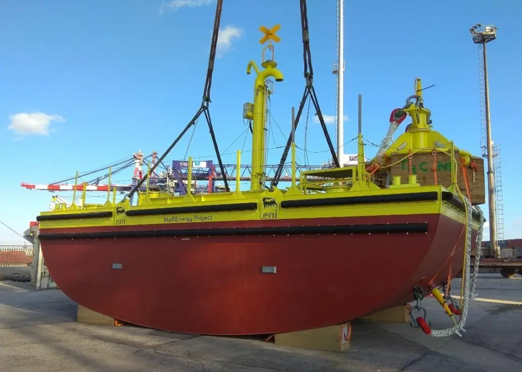 ISWEC is described as an inertial floating offshore rotating mass