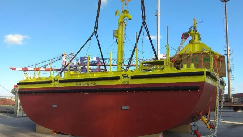 ISWEC is described as an inertial floating offshore rotating mass