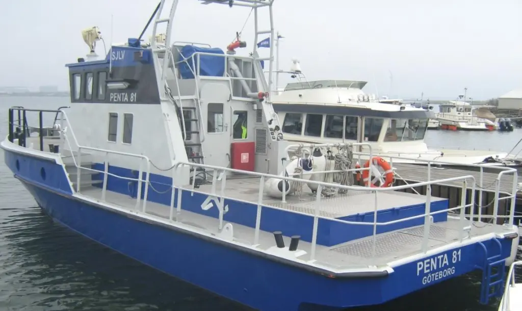 ‘PTA81’, the test vessel fitted with the electromobility system ahead of the ‘Älvsnabben 4’ ferry re-build