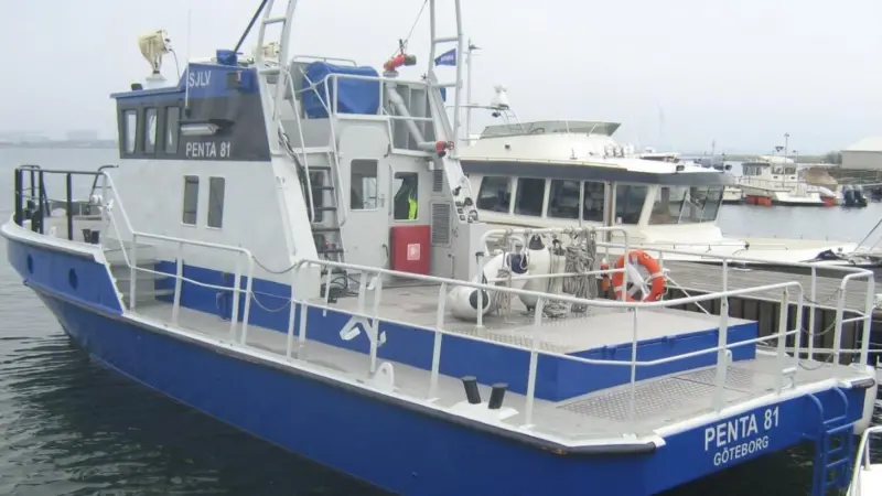‘PTA81’, the test vessel fitted with the electromobility system ahead of the ‘Älvsnabben 4’ ferry re-build