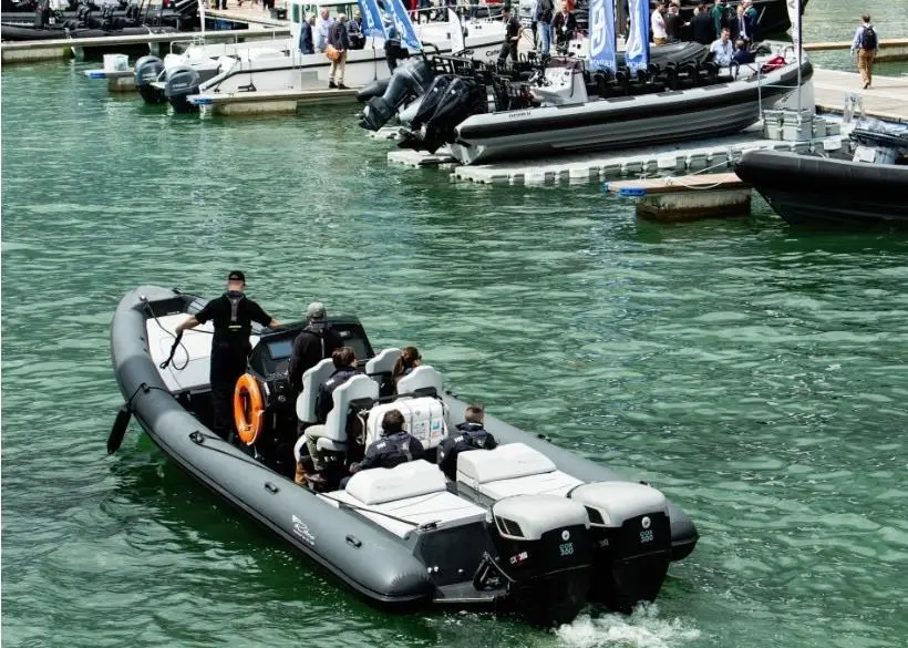 Seatrials were on offer at Seawork aboard two CXO300-powered boats