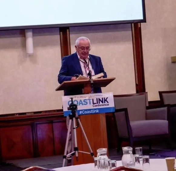 Dr. Merv Rowlinson of City University takes to the stage at Coastlink 2019