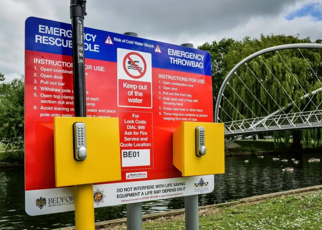 Portsafe apparatus on the River Great Ouse
