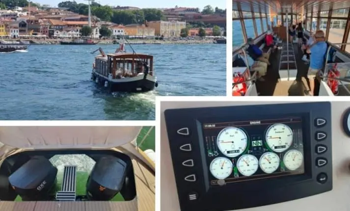 Twin OXE 150 at work on the Douro River Taxi in Portugal