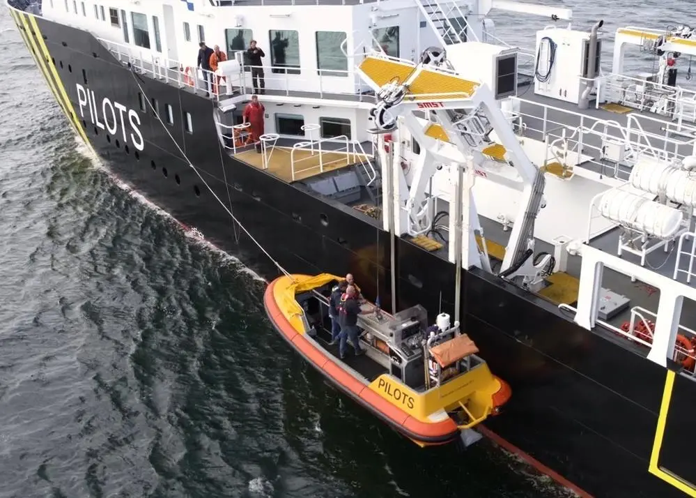 The Fast Launch Craft transfer pilots to and from seagoing vessels