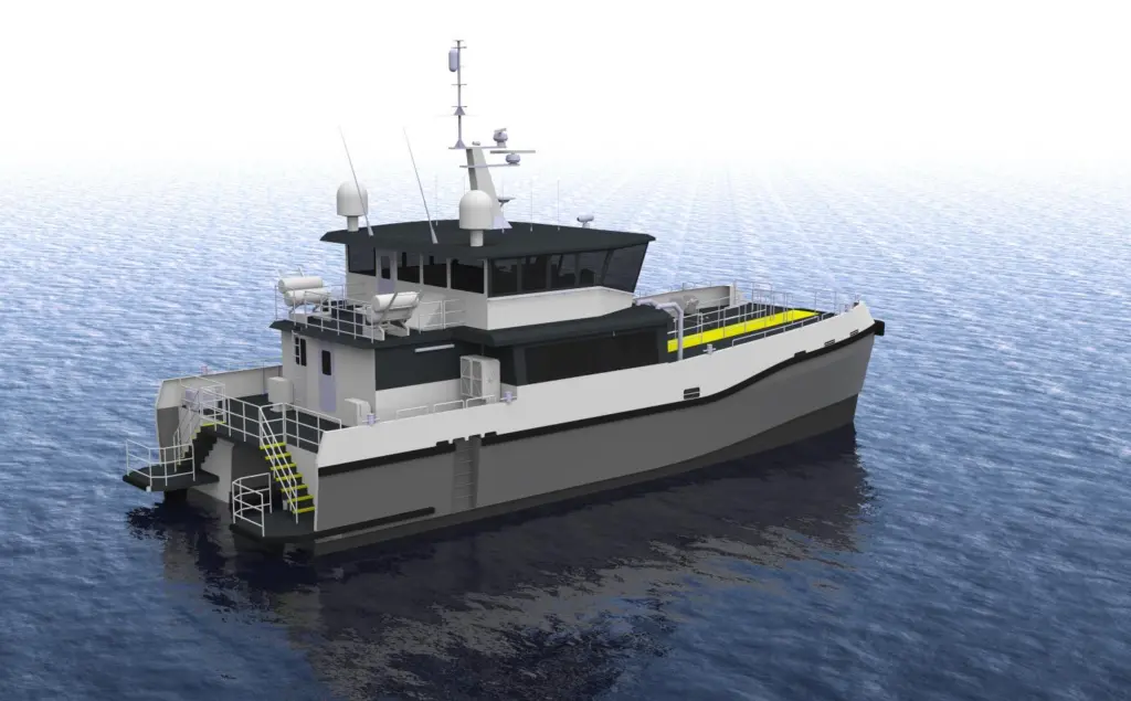 The wind project hiatus has handed the company “a clean sheet of paper for CTV development” resulting in Seacat’s order for the first Chartwell 24. Image, Chartwell