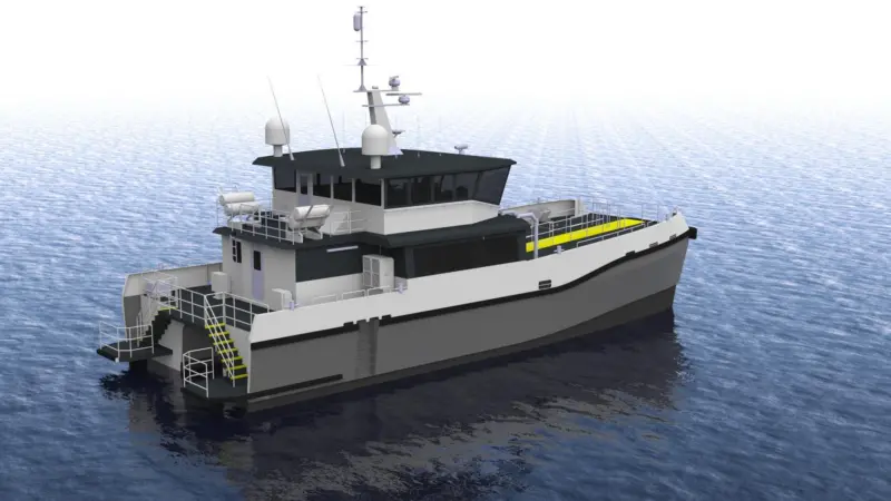 The wind project hiatus has handed the company “a clean sheet of paper for CTV development” resulting in Seacat’s order for the first Chartwell 24. Image, Chartwell