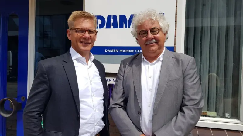 Peter Kok - WK Hydraulics (left) and Steef Staal - Damen Marine Components (right) (Damen)