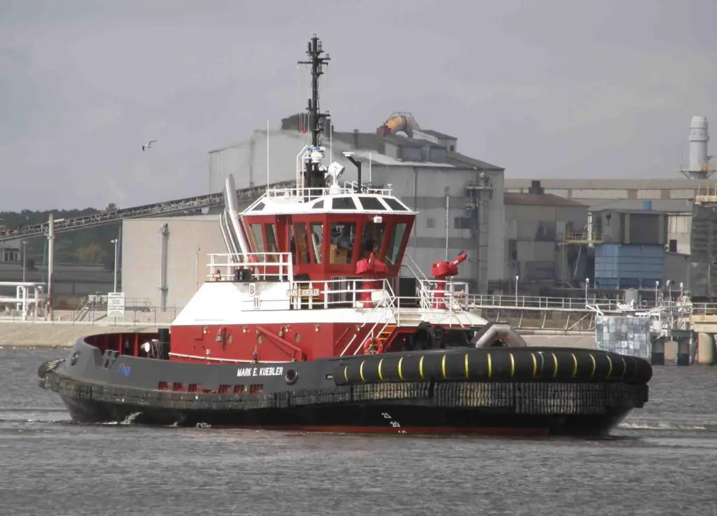 'Mark E Kuebler' is one of a series of ten tugs with Schottel thrusters (Schottel)