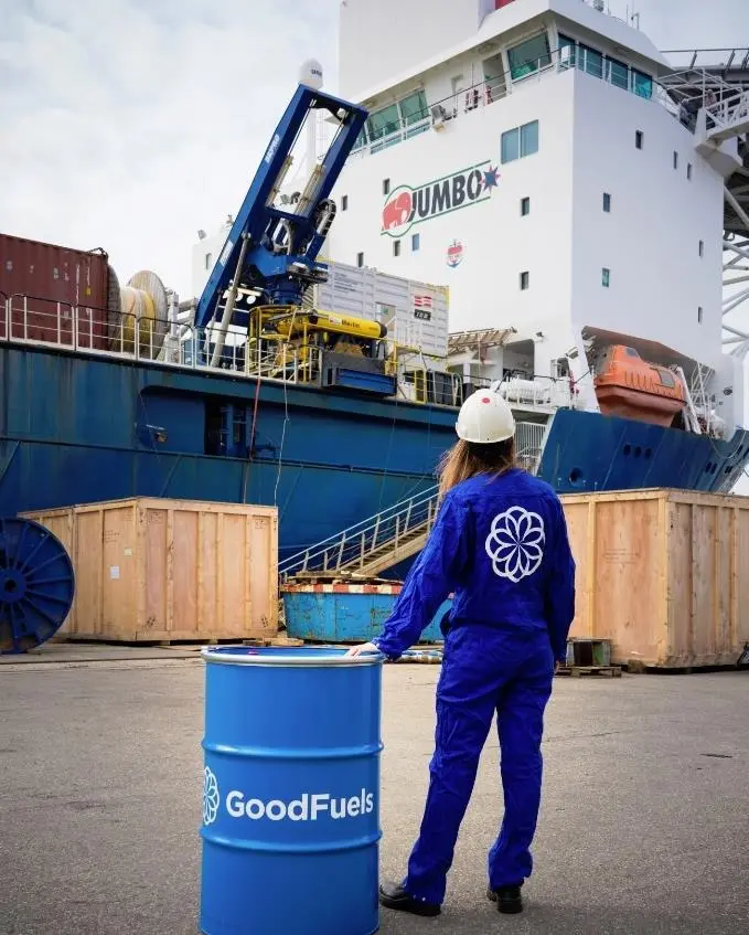 ‘Drop-in’ Bio-Fuel Oil delivered to Jumbo’s offshore vessel, 'Fairplayer'