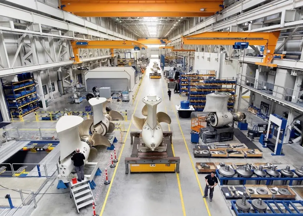 Schottel's largest and most advanced factory for marine propulsion systems has been built in Emmelshausen/Doerth, Germany